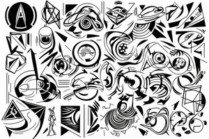 Pulses of light transporting a human being to an unknown dimension. tattoo idea