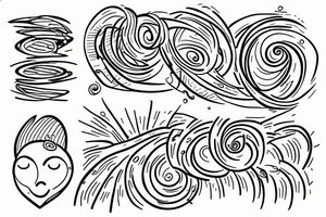 Pulses of light transporting a human being to an unknown dimension. tattoo idea