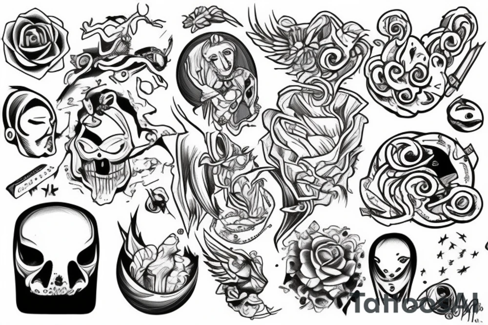 A human being being teleported to an unknown dimension. tattoo idea