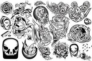 A human being being teleported to an unknown dimension. tattoo idea