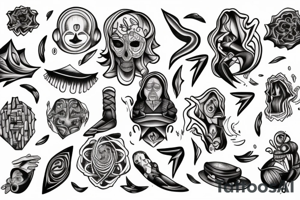 A human being being teleported to an unknown dimension. tattoo idea