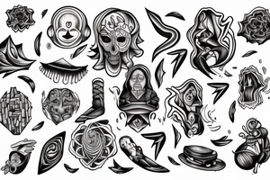 A human being being teleported to an unknown dimension. tattoo idea