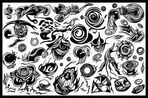 A human being being teleported to an unknown dimension. tattoo idea