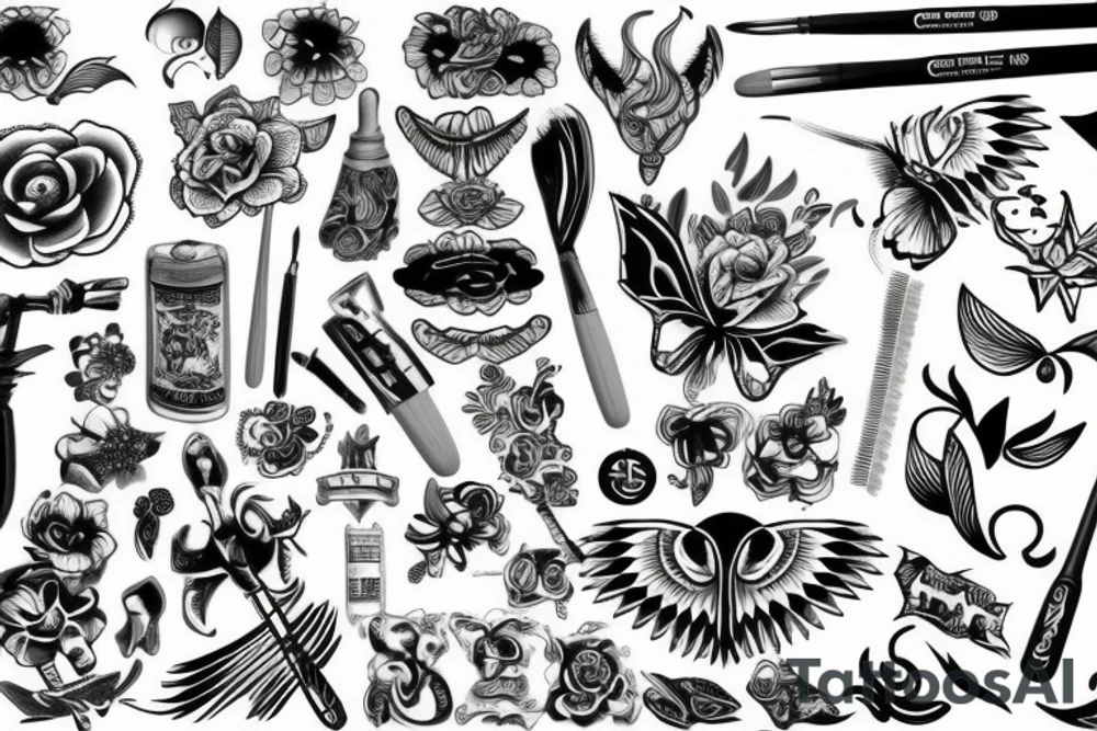 Tattoo on the brush tattoo idea