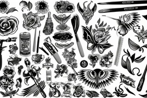 Tattoo on the brush tattoo idea