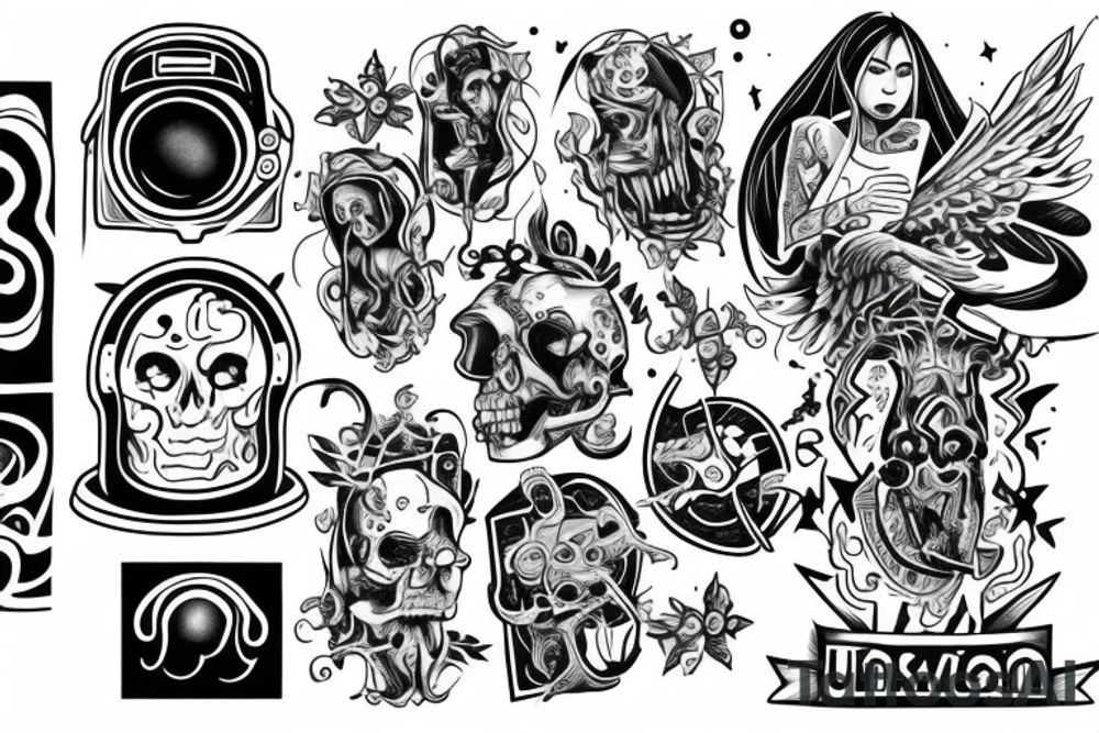 A human being being teleported to an unknown dimension. tattoo idea