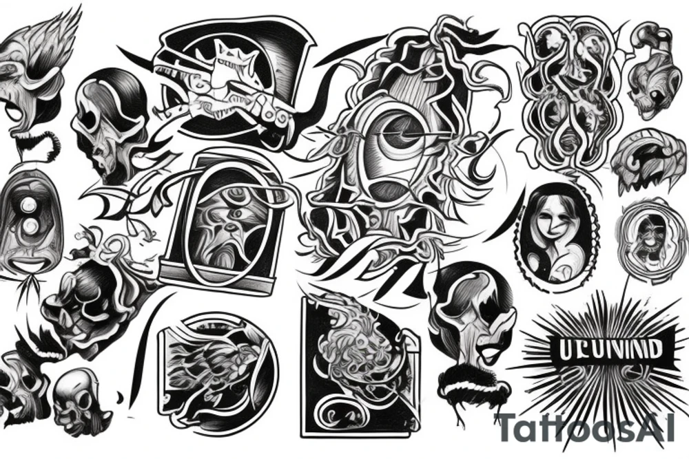 A human being being teleported to an unknown dimension. tattoo idea