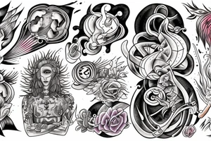 A human being being teleported to an unknown dimension. tattoo idea