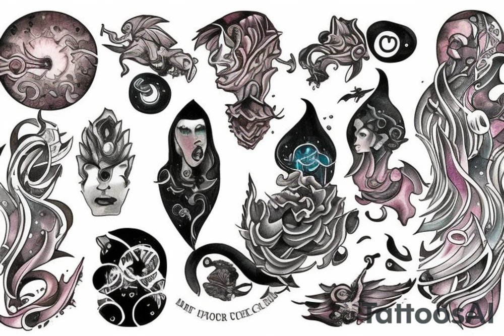 A human being being teleported to an unknown dimension. tattoo idea