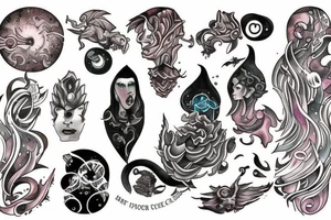 A human being being teleported to an unknown dimension. tattoo idea