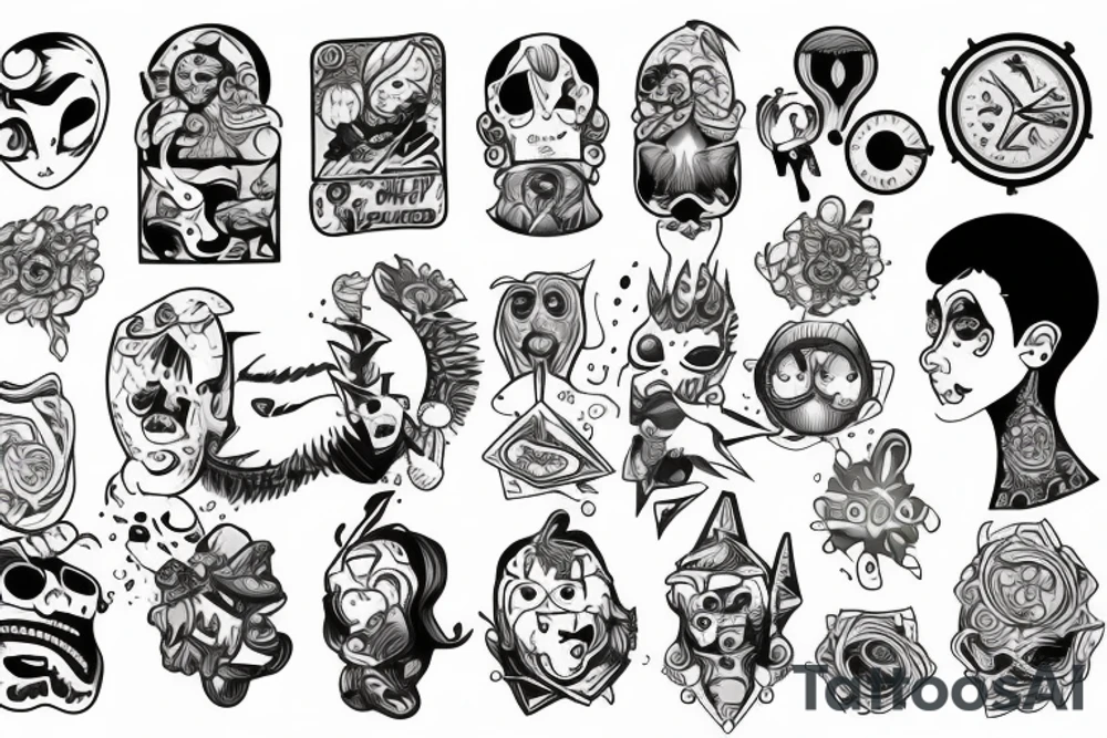 A human being being teleported to an unknown dimension. tattoo idea