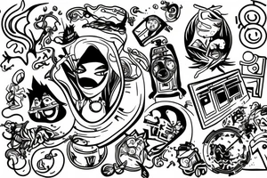 A human being being teleported to an unknown dimension. tattoo idea