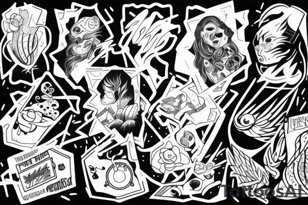 A human being being teleported to an unknown dimension. tattoo idea