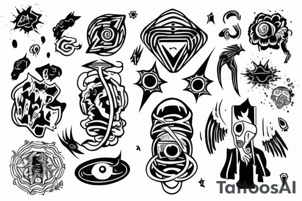 A human being being teleported to an unknown dimension. tattoo idea