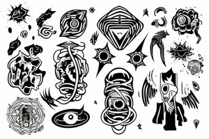 A human being being teleported to an unknown dimension. tattoo idea