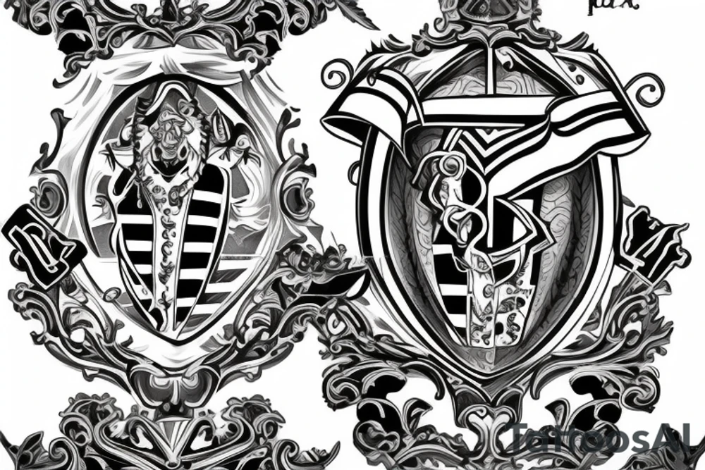 A family crest for the name lockman tattoo idea