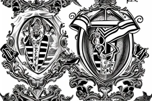 A family crest for the name lockman tattoo idea