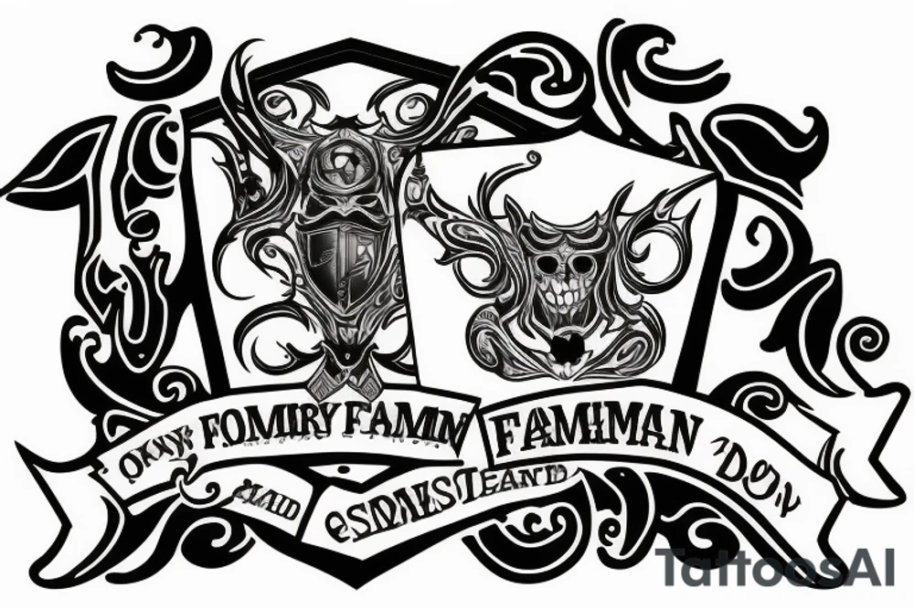 A family crest for the name lockman tattoo idea