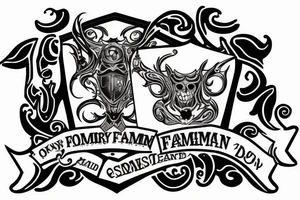 A family crest for the name lockman tattoo idea