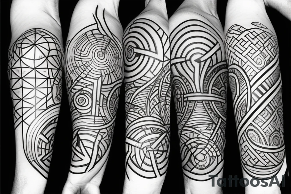 Earth, air, water, fire, aether tattoo idea