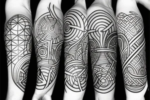 Earth, air, water, fire, aether tattoo idea