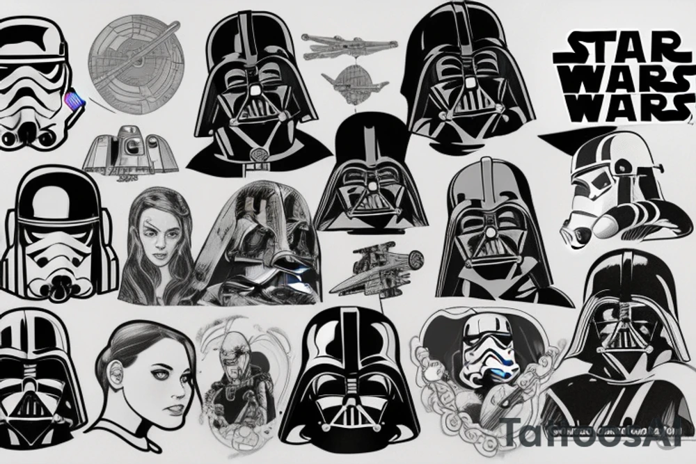 Star wars and f1 tattoo idea