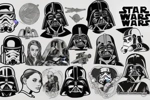 Star wars and f1 tattoo idea