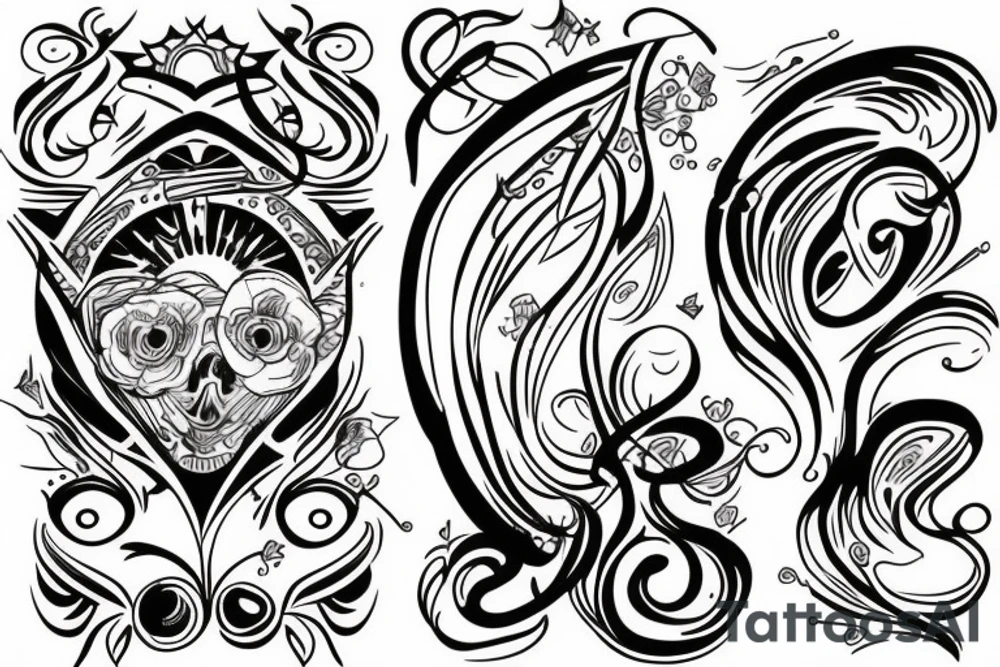 couple tattoo with very minimalistic tattoo idea