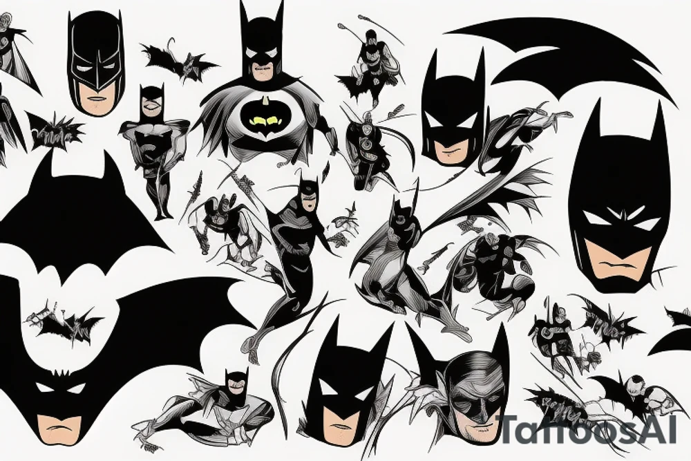 Evil batman tattoo idea