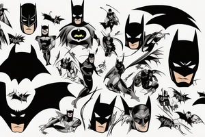 Evil batman tattoo idea
