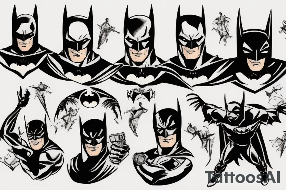 Evil batman tattoo idea