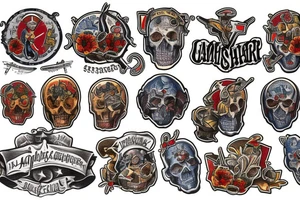 Crusader  American traditional tattoo idea
