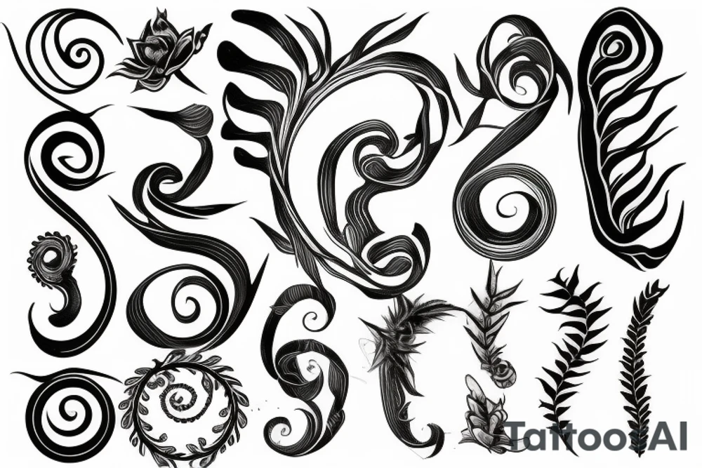 Spine long tattoo idea