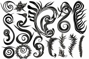 Spine long tattoo idea