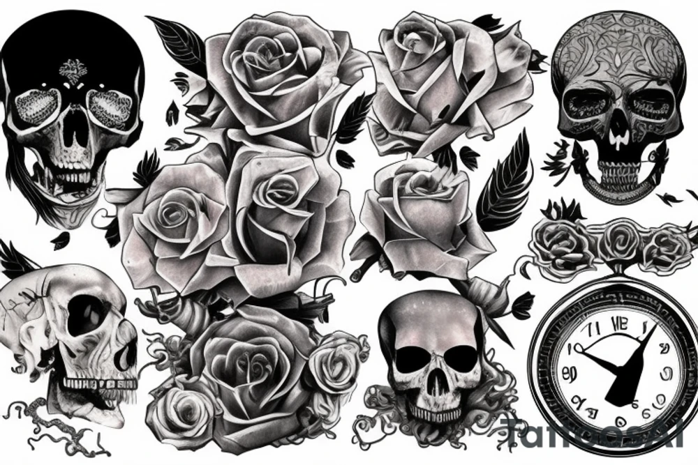 Life is bound by time alive, death is forever tattoo idea