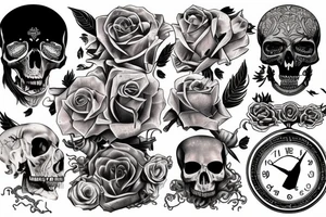 Life is bound by time alive, death is forever tattoo idea