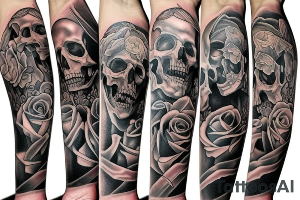 Life is bound by time alive, death is forever tattoo idea