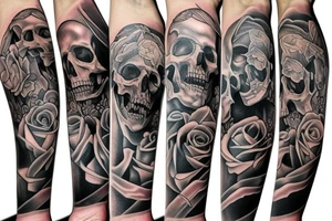 Life is bound by time alive, death is forever tattoo idea