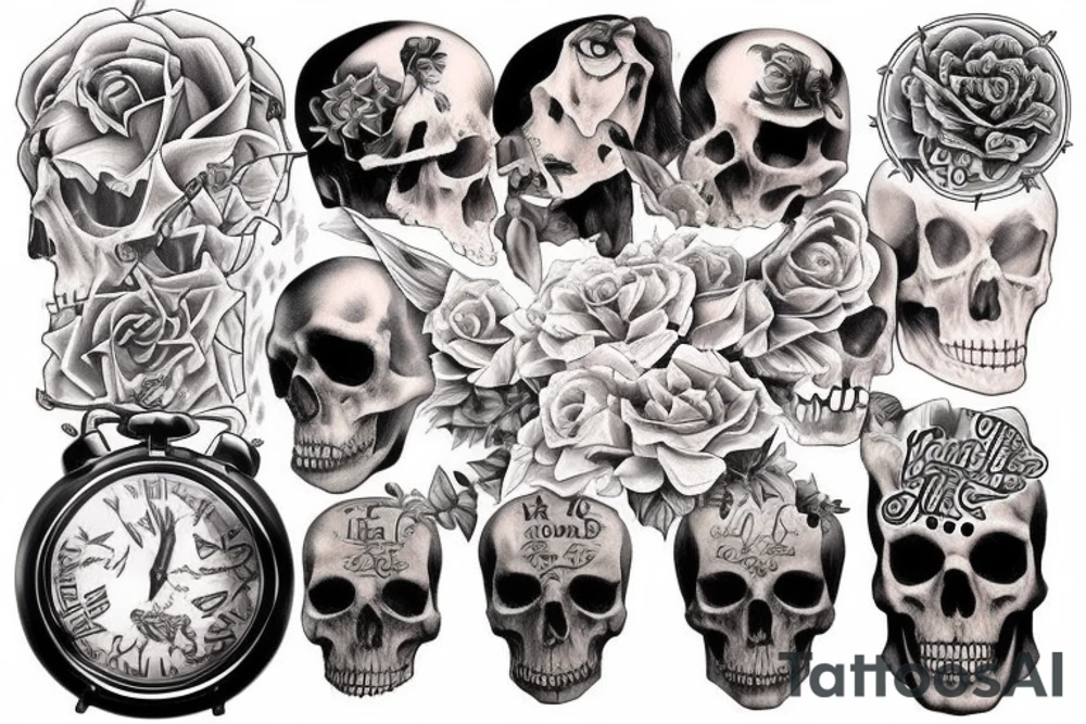Life is bound by time alive, death is forever tattoo idea