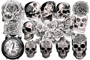 Life is bound by time alive, death is forever tattoo idea
