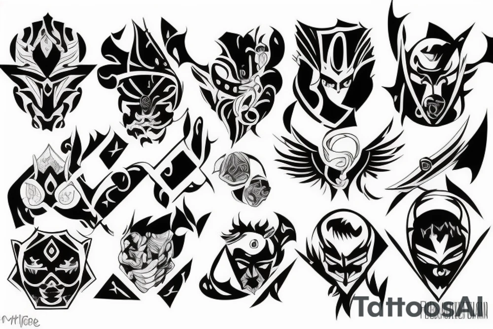 Fight good and evil tattoo idea
