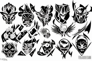 Fight good and evil tattoo idea