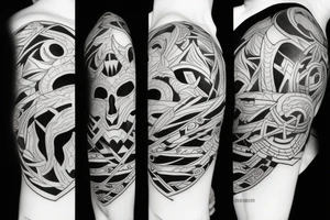 Fight good and evil tattoo idea