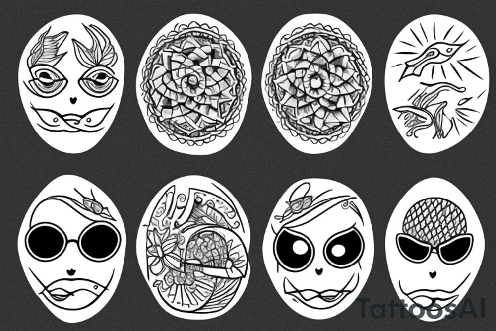 sun, sunshine, water, wind, sea tattoo idea