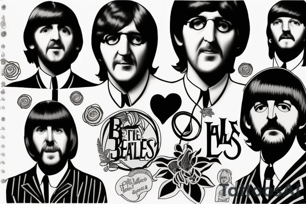 The Beatles Abby road tattoo idea