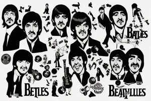 The Beatles Abby road tattoo idea