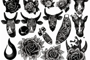 Bell cow tattoo idea