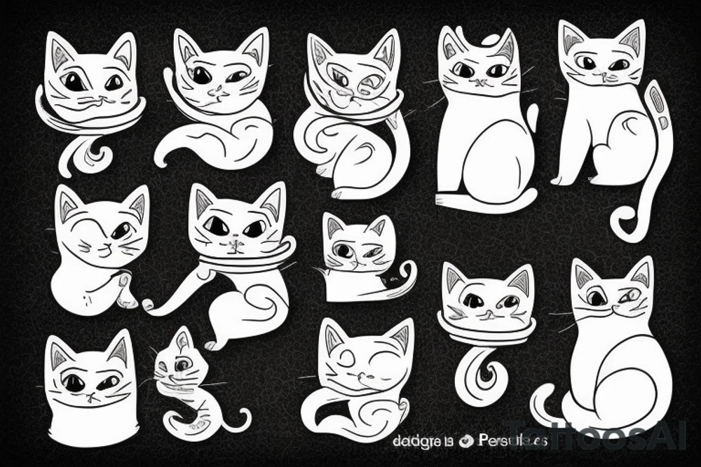 Lawyer cat tattoo idea