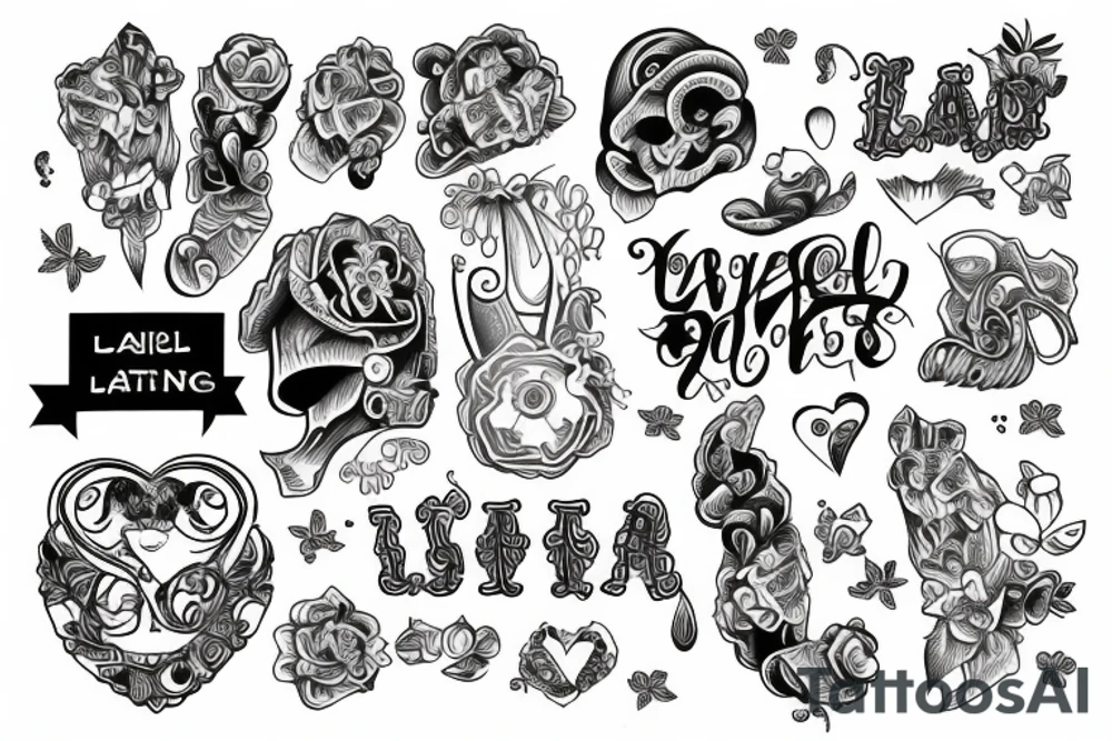 TEXT LADLI tattoo idea