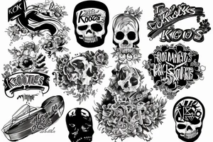 “Kooks4Life” with picture of factory tattoo idea